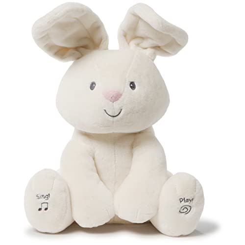 Baby GUND Flora The Bunny Animated Plush Stuffed Animal Toy for Baby Girls and Boys, Cream, 12"…