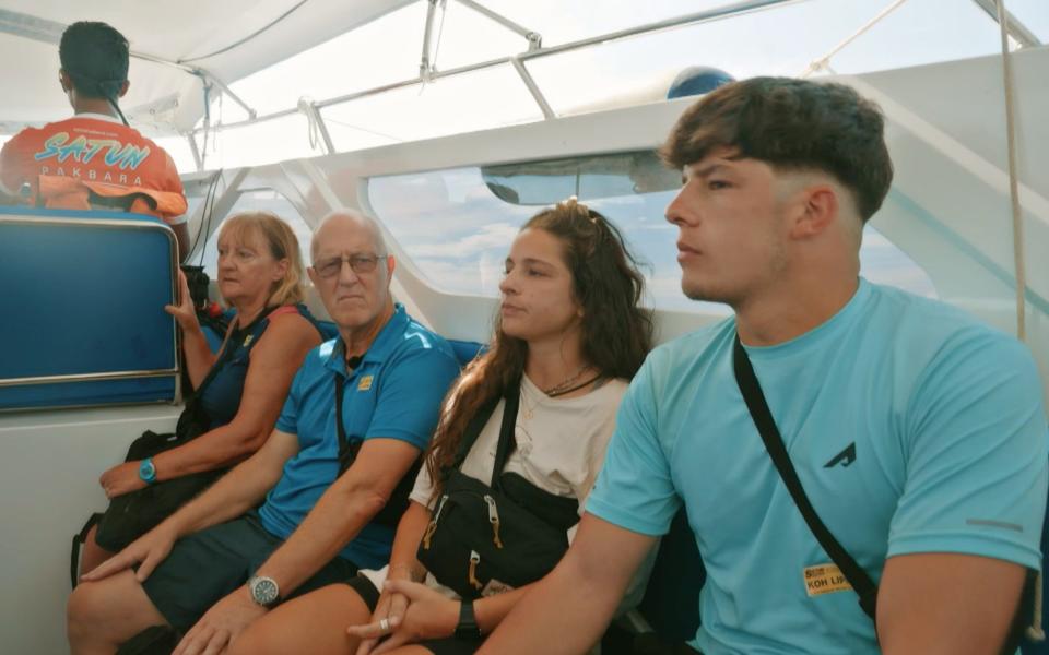 'We were a bit rabbit in headlights': Stephen and Viv with Betty and James in Race Across The World