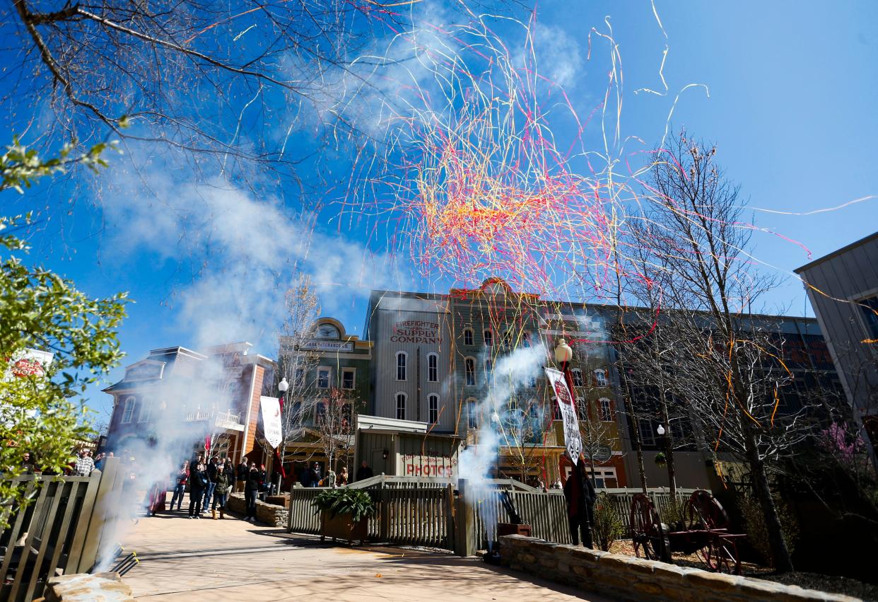 Silver Dollar City celebrated the grand opening of the new, second-generation Fire In The Hole roller coaster on Wednesday, March 27, 2024.