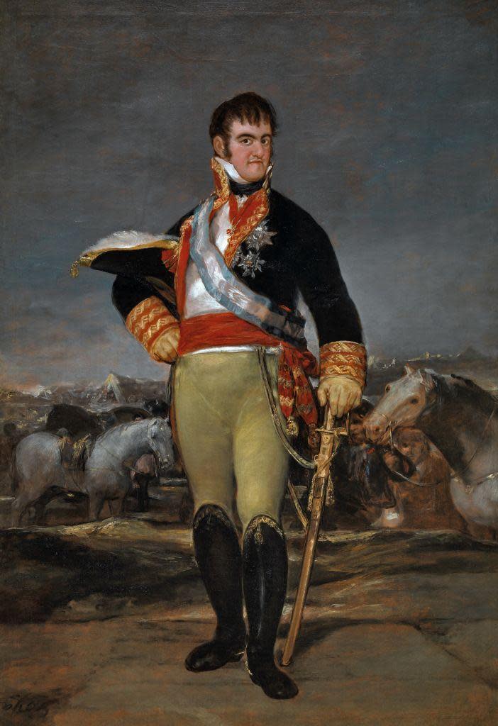 Retrato del rey Fernando VII pintado por Francisco Goya.