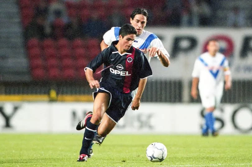 Mikel Arteta on the ball for PSG