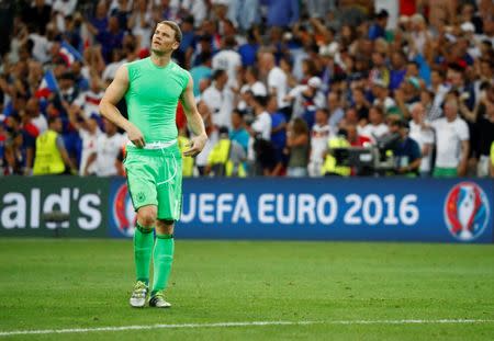 Football Soccer - Germany v France - EURO 2016 - Semi Final - Stade Velodrome, Marseille, France - 7/7/16 Germany's Manuel Neuer at the end of the game REUTERS/Christian Hartmann Livepic