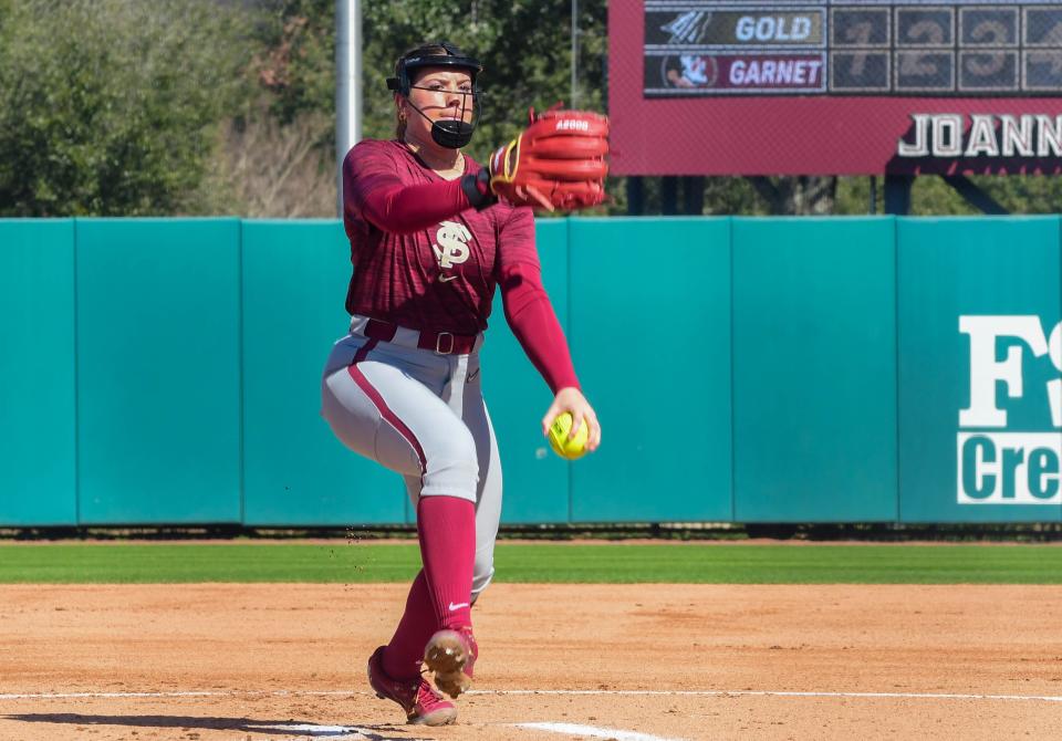 Florida State softball played its annual Garnet & Gold Scrimmage on Saturday, Feb. 3, 2024 at JoAnne Graf Field.