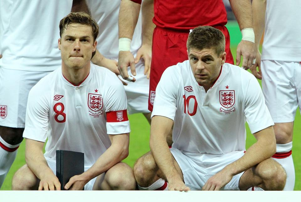 Scott Parker, left, and Steven Gerrard were England team-mates (Sean Dempsey/PA) (PA Archive)