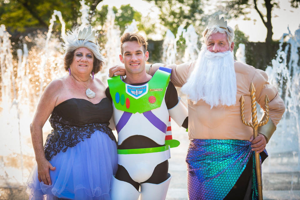 Smith's parents came from under the sea for the big day. (Tiffany Brandt Photography)