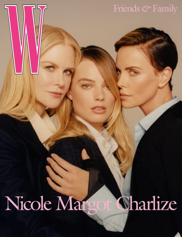 Nicole Kidman, Margot Robbie and Charlize Theron for 'W Magazine'. Photo: <em>Colin Dodgson for 'W Magazine'</em>