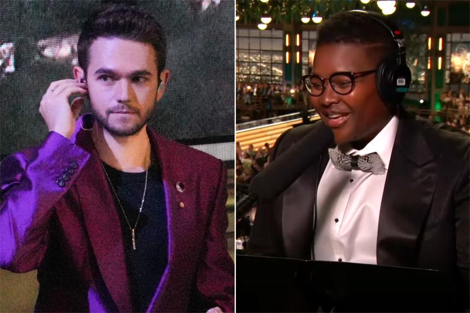 Zedd and Sam Jay at the 2022 Emmys