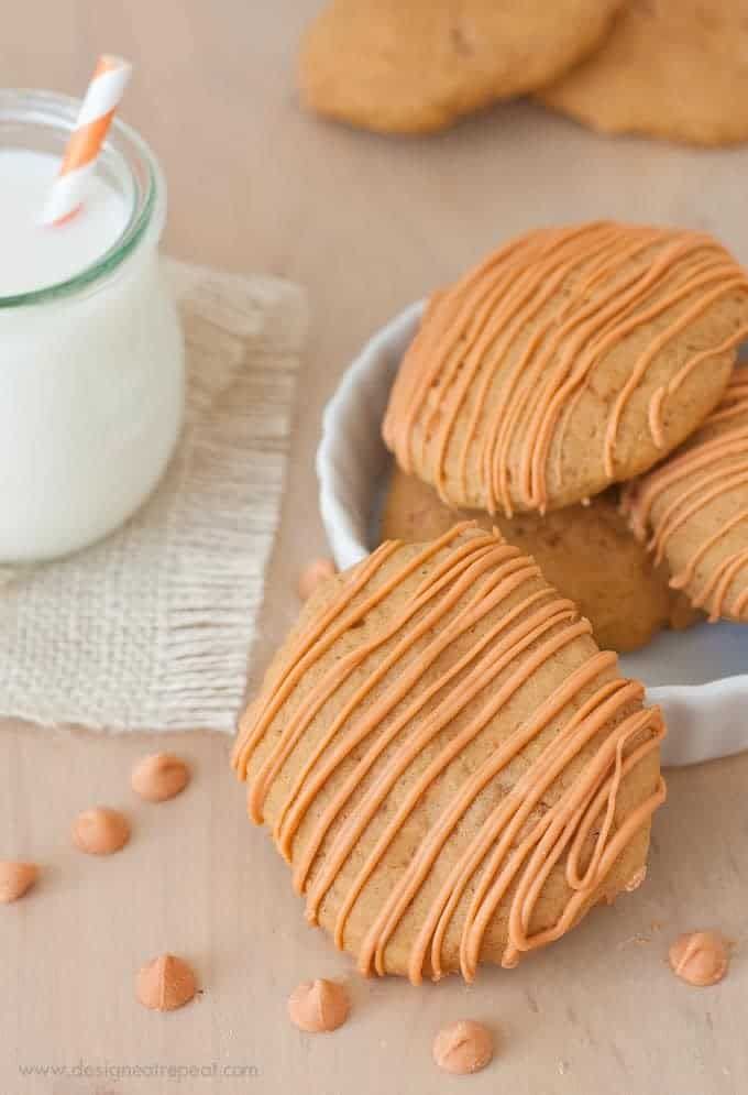 Soft Butterscotch Pumpkin Spice Cookies