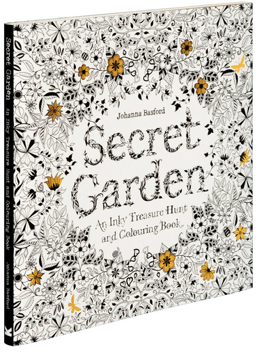 Secret Garden: An Inky Treasure Hunt and Colouring Book