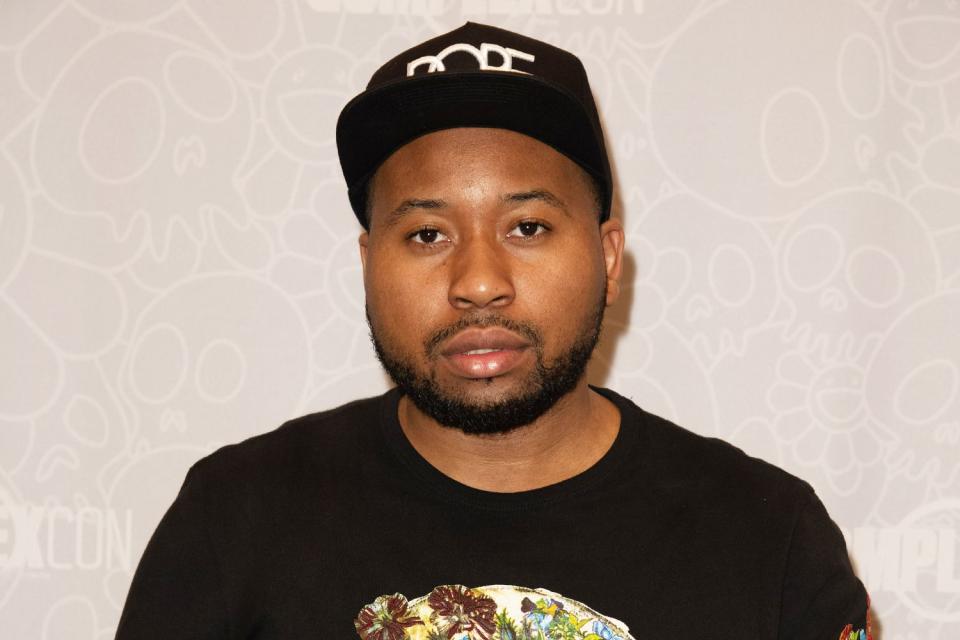 <p>Earl Gibson III/Getty</p> DJ Akademiks on November 3, 2018 in Long Beach, California. 