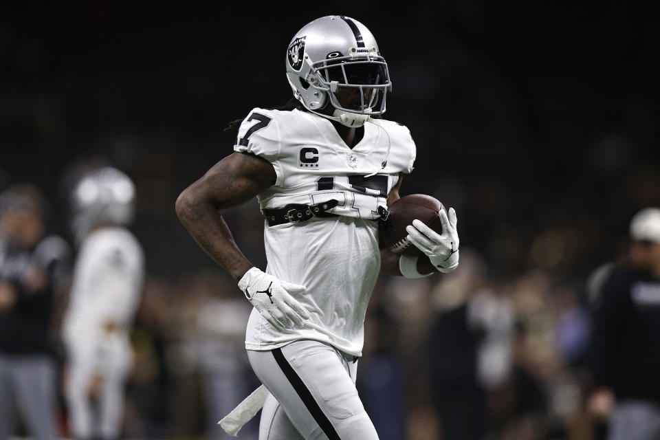 Raiders WR Davante Adams is coming off a brutal week in fantasy football.