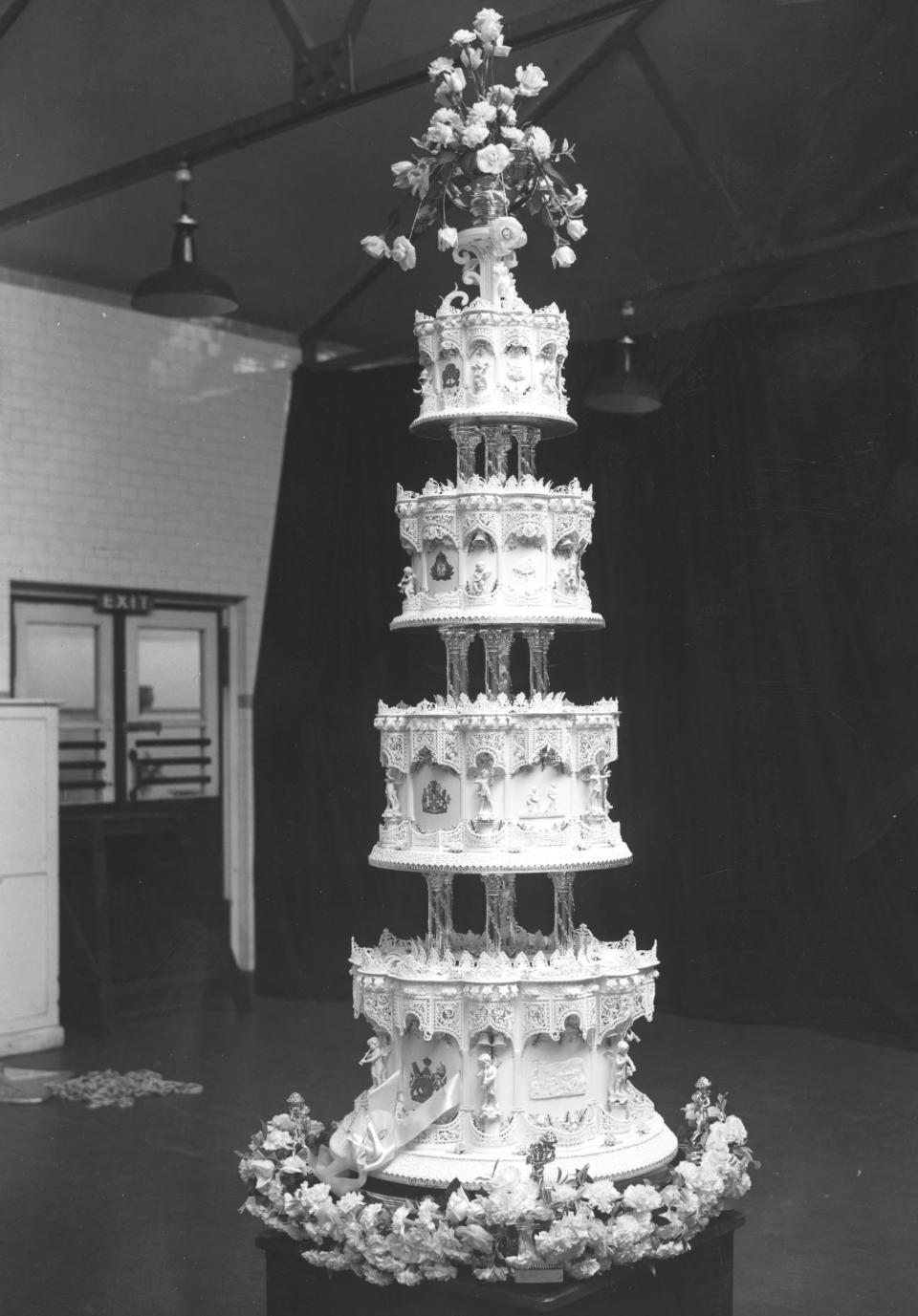 The 9 foot-high wedding cake.