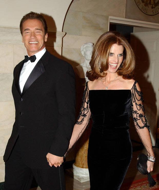 <p>IMAGO / ZUMA Wire</p><p><strong>Maria Shriver</strong> filed for divorce from <strong>Arnold Schwarzenegger</strong> in July 2011 after 25 years of marriage. Two months earlier, Schwarzenegger publicly admitted that he fathered a child with their household employee <strong>Patty Baena</strong> in 1997. The former spouses are closer now, but it took them 10 years to finalize their divorce, which Schwarzenegger <a href="https://www.hollywoodreporter.com/tv/tv-features/arnold-schwarzenegger-interview-netflix-fubar-terminator-conan-1235491977/" rel="nofollow noopener" target="_blank" data-ylk="slk:called “my failure”;elm:context_link;itc:0;sec:content-canvas" class="link ">called “my failure”</a> in a May 2023 interview with <em>The Hollywood Reporter</em>. </p><p><strong>Related: <a href="https://www.yahoo.com/lifestyle/arnold-schwarzeneggers-net-worth-massive-003700825.html" data-ylk="slk:Far From Expendable! Arnold Schwarzenegger's Net Worth In 2023 Is Massive;elm:context_link;itc:0;sec:content-canvas;outcm:mb_qualified_link;_E:mb_qualified_link;ct:story;" class="link  yahoo-link">Far From Expendable! Arnold Schwarzenegger's Net Worth In 2023 Is Massive</a></strong></p>