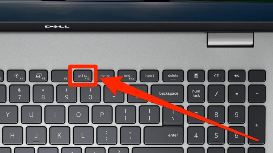 How to take a screenshot on a Dell 1