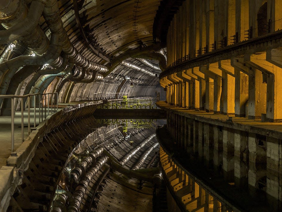 Abandoned Submarine Base in Balaklava.