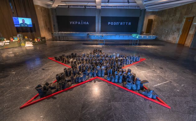 À Kiev, une exposition sur la guerre en Ukraine mêle histoire, art et patrimoine pour raconter le conflit débuté le 24 février. (Photo: Capture écran Facebook Musée de la Seconde Guerre mondiale de Kiev)