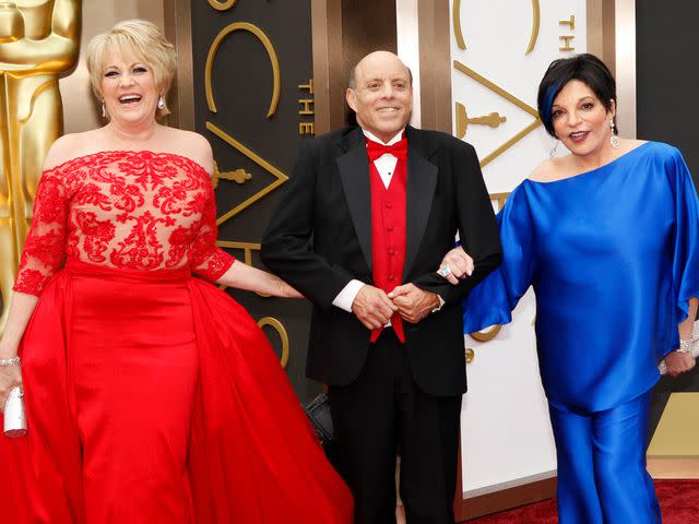 <p>Rick Rowell/Disney General Entertainment Content /Getty </p> Lorna Luft, Joey Luft, and Liza Minelli at the 2013 Oscars.