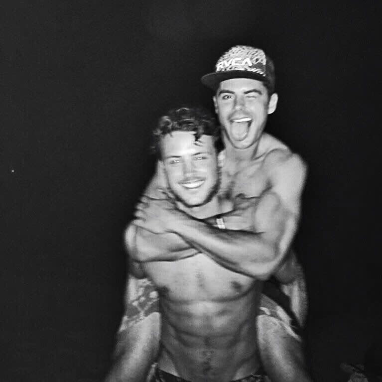 It's hard to say who's hotter in this pic of Zac Efron and his younger brother Dylan. The 27-year-old heartthrob posted the Instagram image on Monday showing him and his baby bro shirtless and goofing around. He hashtagged the pic, "#brothers." <strong> WATCH: Zac Efron Swings Shirtless in Hawaii -- See His Ripped Body! </strong> This wouldn't be the first time we've gushed over the Efron boys. This past May, Zac shared a poem that Dylan penned about his famous sibling for an old homework assignment. The poem was titled "A Brotherly Thing." "My brother is a movie star, and is only 16," Dylan, who's now in his early 20's, wrote. "He doesn't have a job yet. Still, he thinks he is the queen." <strong> PHOTOS: 11 Sexy Celebrity Brothers </strong> Showing love for his older brother, Dylan added, "I guess he isn't that bad, if I think about it twice. He helps me with my homework, and always gives advice." <strong> Who do you think is hotter: Zac or Dylan? </strong>