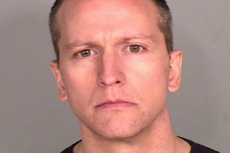 Derek Chauvin was convicted in April 2021 on charges of second-degree murder, third-degree murder and second-degree manslaughter, in the May 25, 2020, killing of George Floyd. File Photo courtesy Ramsey County Sheriff's Office/UPI
