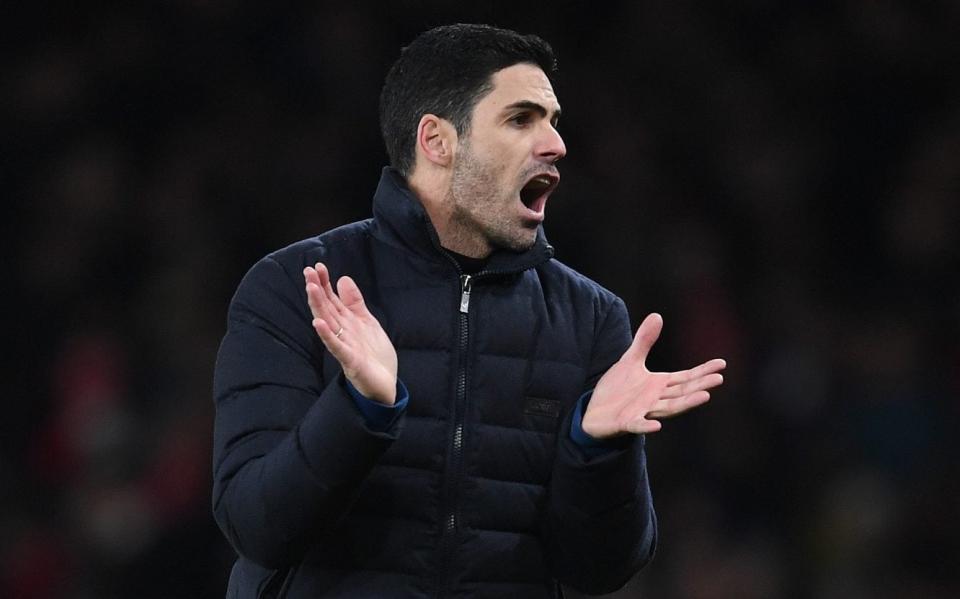 Arsenal manager Mikel Arteta during the Carabao Cup Semi Final Second Leg match between Arsenal and Liverpool - GETTY IMAGES