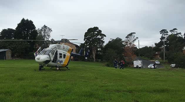 CareFlight 3 in Glenorie. Photo: Supplied