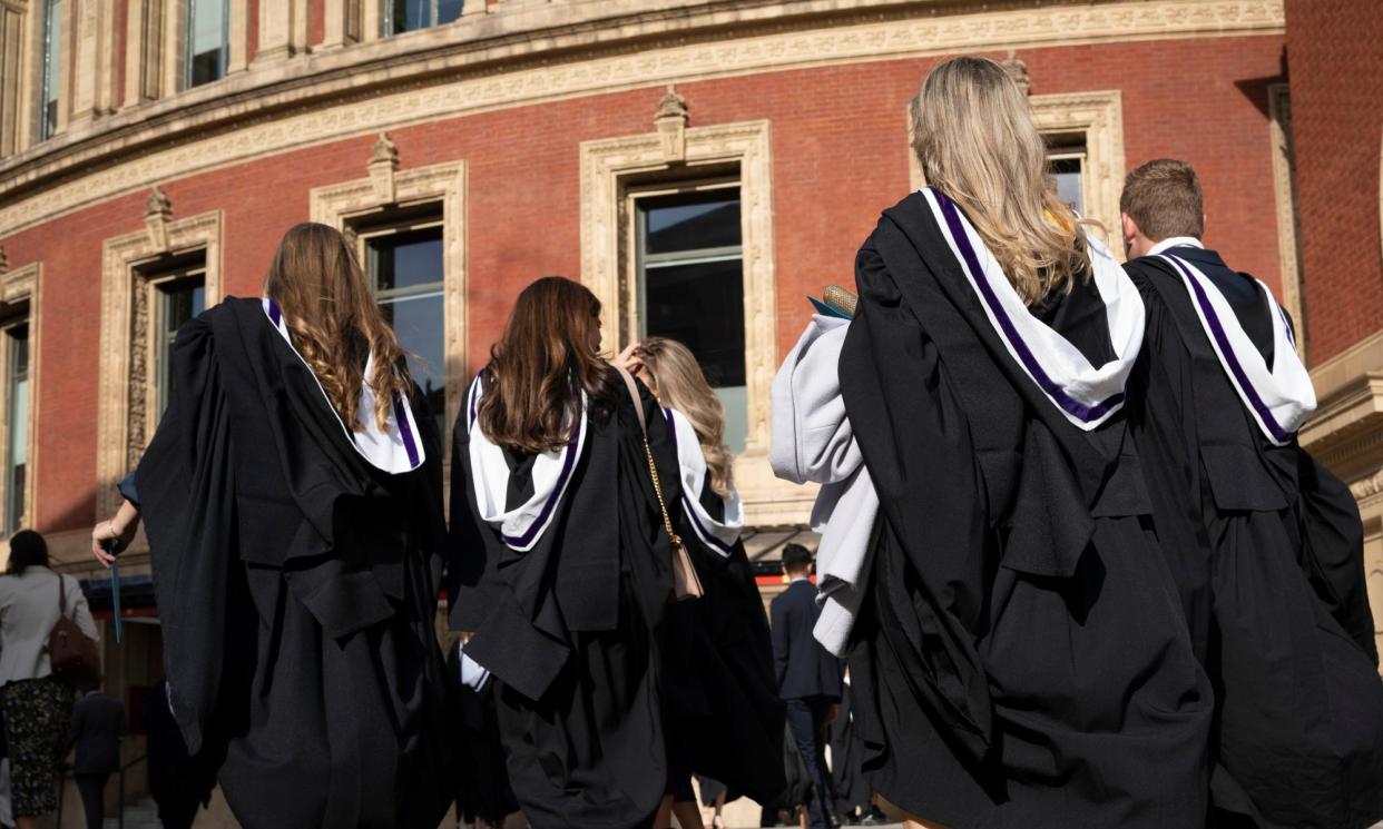 <span>Graduation day: but there is still so much more to learn.</span><span>Photograph: Richard Baker/Getty Images</span>