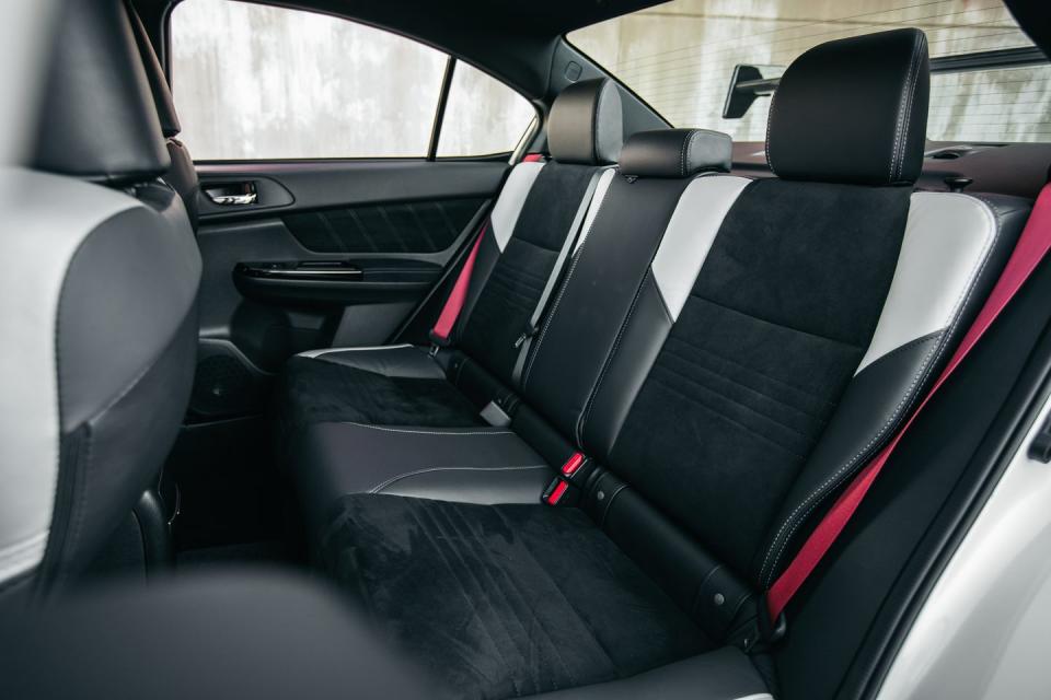 <p>While the Recaros are perfectly fine for the regular STI, the new tires offer a lot more lateral grip, and you find yourself fighting to stay centered on the steering wheel. Fortunately, swapping out a seat is one of the easier modifications an owner can make.</p>