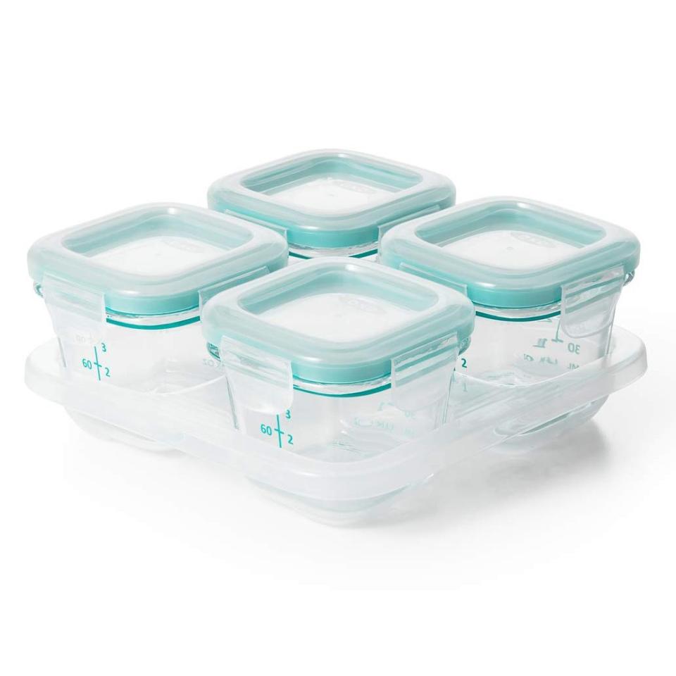 Best for Baby Food: OXO Tot Glass Baby Blocks Food Storage Containers