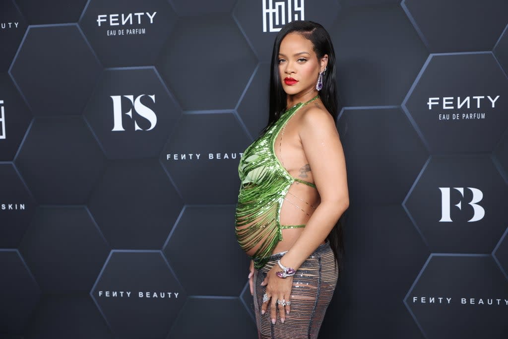 Since revealing her first pregnancy at the end of January, Rihanna has been making headlines worldwide for her maternity style (Getty)