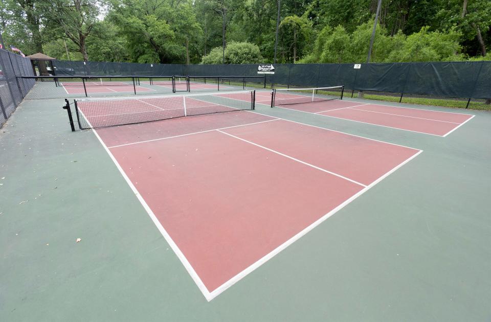 The Stadium Park pickleball courts in Canton.