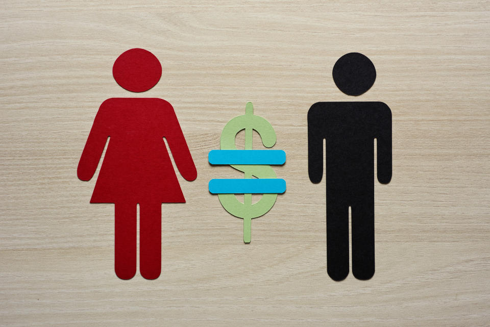 Symbolism of equal women's and men's pay