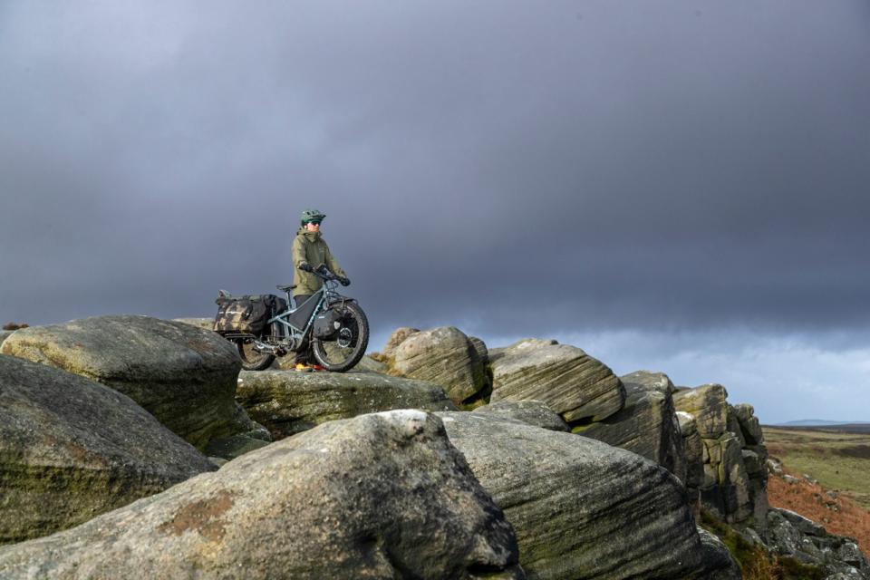 Orox Adventure Cargo Bike on rocks