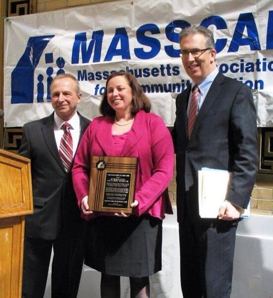 Former CAPIC Executive Director Robert Repucci, now retired, with state Rep. Kathi-Anne Reinstein.