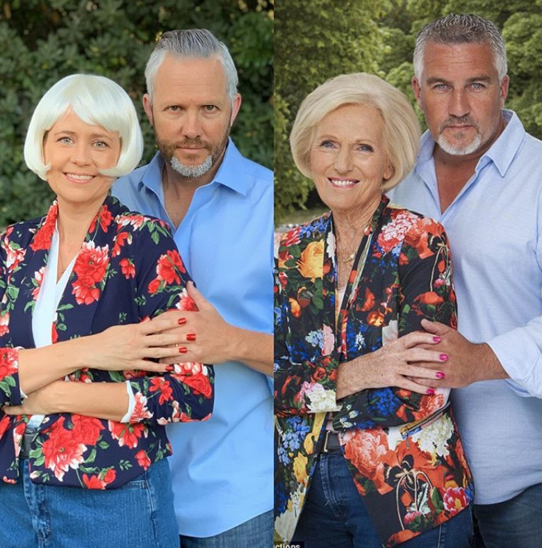 Jenna Fischer and Lee Kirk -  'The Great British Bake Off''s Mary Berry and Paul Hollywood