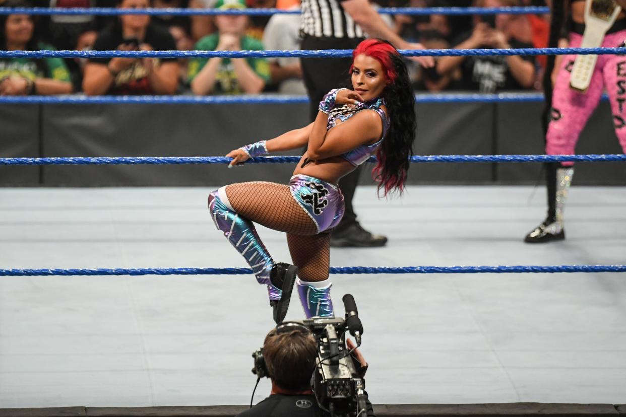 Thea Trinidad performs in WWE as Zelina Vega. (Photo Credit: WWE)