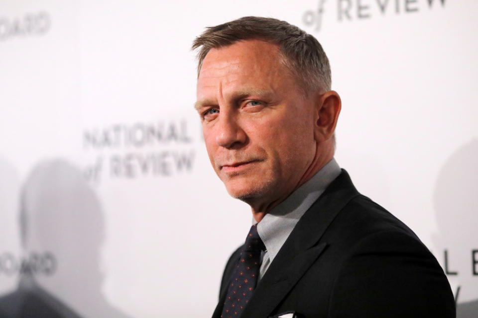 Daniel Craig looking at the camera