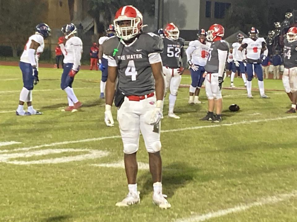 Edgewater star running back Cedric Baxter Jr. returned to score the game-winning touchdown against Tampa Bay Tech in a second-round playoff game on Nov. 18, 2022.