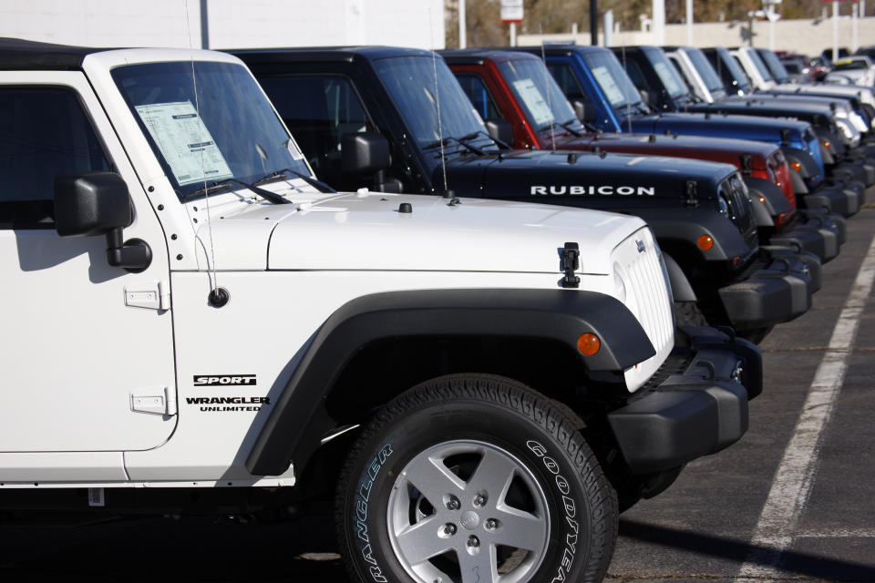 <p>Jeep Wrangler (AP Photo/David Zalubowski) </p>