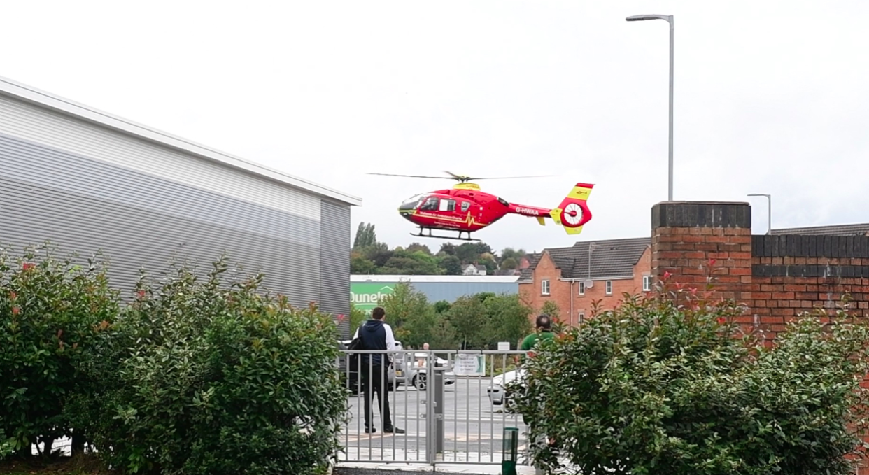 Shaun Potter was airlifted to the Royal Stoke University Hospital where he later died. (Reach)