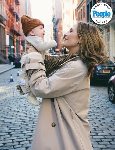 <p>Jenny Anderson</p> Vanessa Ray, Landon Beard and son Isaac