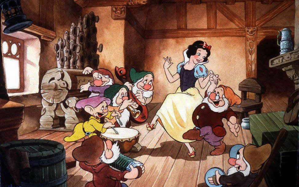 Snow White and the seven dwarfs in Walt Disney's 1938 film - SOTHEBY'S