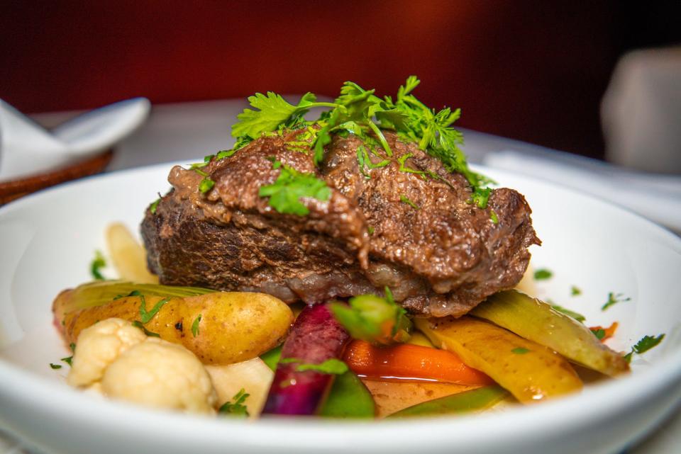 A beef cheeks main course will be among Bastille Day specials at La Goulue.
