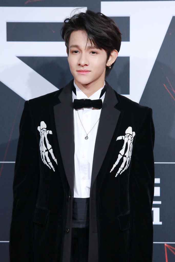 K-pop star Samuel Kim Arredondo, better known as Samuel, walks the red carpet on Dec. 12, 2018, in Beijing. (Photo: VCG/VCG via Getty Images) 