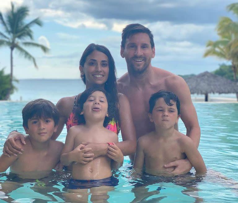 Antonela y Messi disfrutan de sus vacaciones en República Dominicana