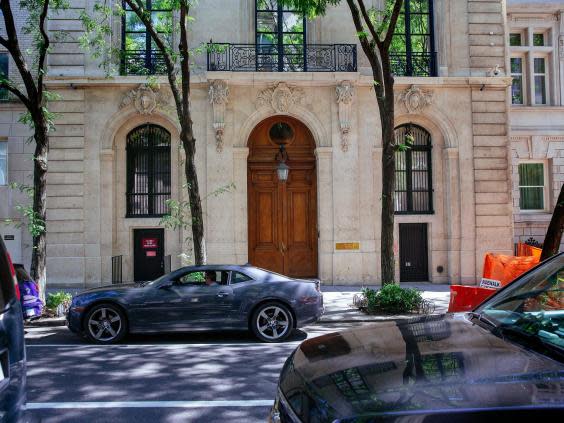 Life of luxury: Epstein’s mansion on the Upper East Side of Manhattan (Getty)