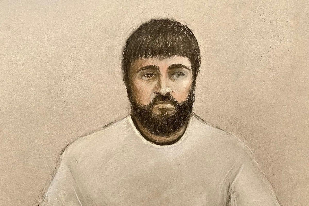 Court artist drawing of Kyle Clifford appearing via videolink at Westminster Magistrates’ Court (Elizabeth Cook/PA) (PA Wire)