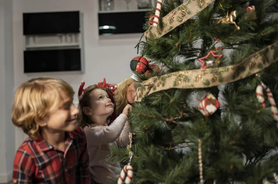 Wenn der Weihnachtsbaum sauber und frei von Allergenen ist, können alle Familienmitglieder das Fest genießen. (Getty Images) (Getty Images/iStockphoto)