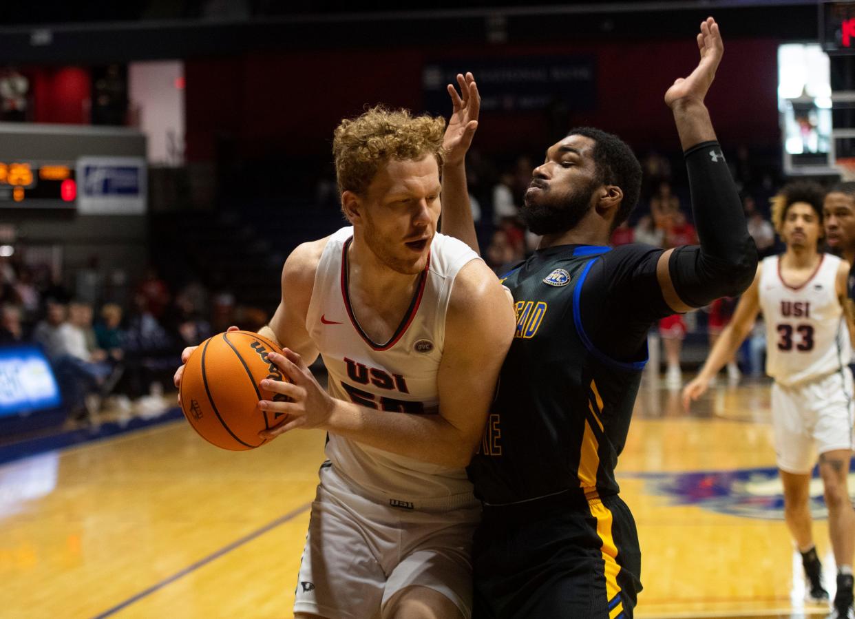 Dieonte Miles (23) has recorded two double-doubles for Morehead State this season.