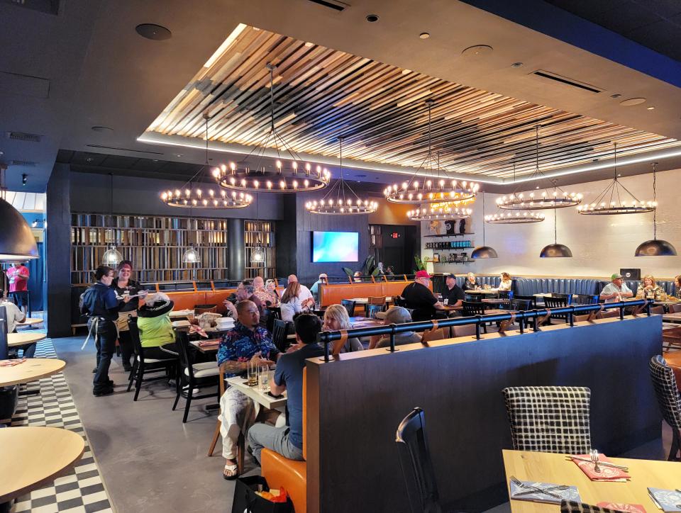 VIP guests dined at Guy Fieri's Kitchen + Bar in Council Bluffs before it opened to the public.