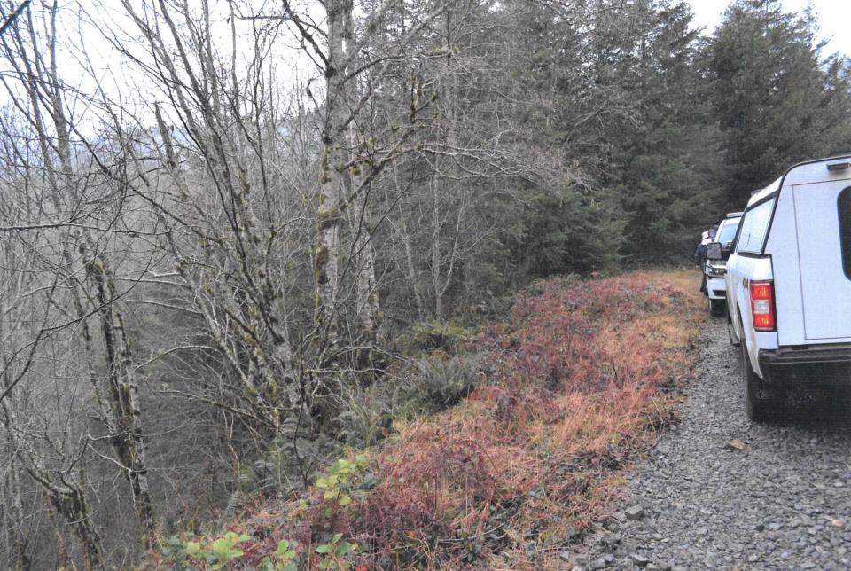 The search stalled until December 2019, when a hiker made a discovery on a remote road on Larch Mountain — human remains. / Credit: Clark County Superior Court